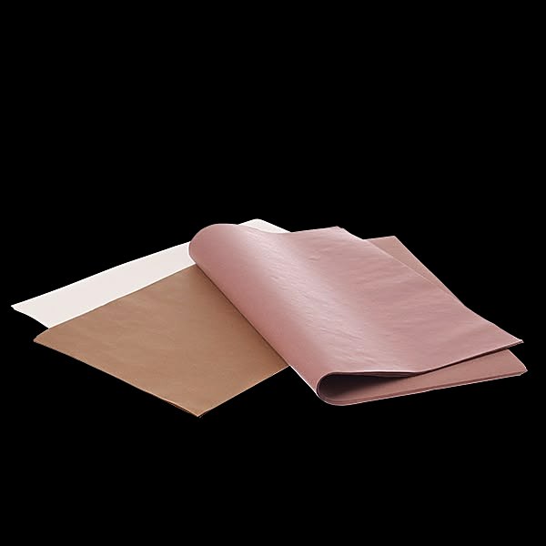 Einschlagpapier in Braun und Rosa