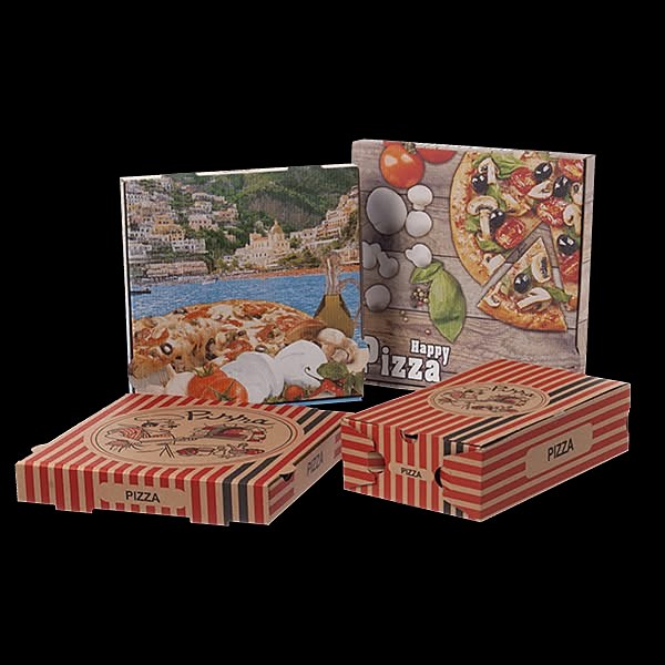 Bedruckte Pizzakartons